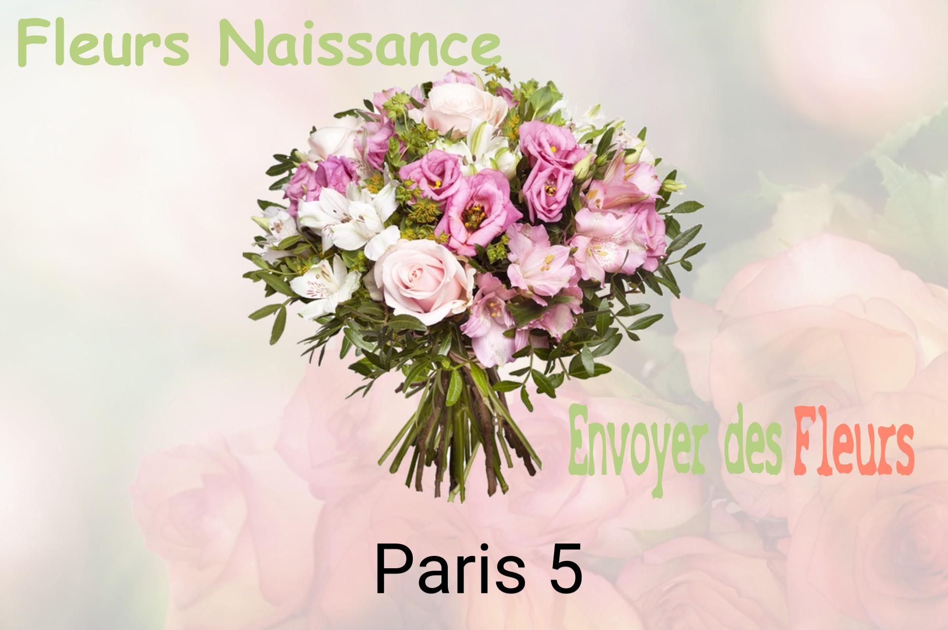 Bouquet de fleurs de naissance livré à Paris-5