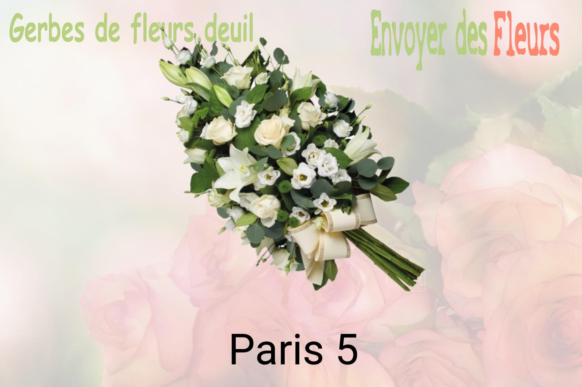 Gerbe de fleurs de deuil livrée à Paris-5